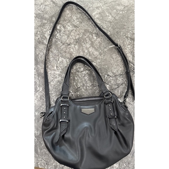 SIMPLY VERA VERA WANG Buena Black Satchel Crossbody Handbag NWOT - Picture 1 of 15